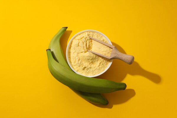 Green banana powder raw yellow